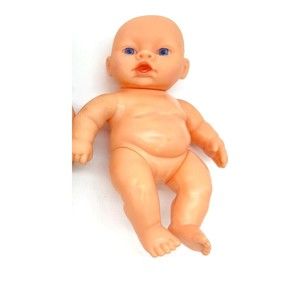 7.5" Baby Doll 714 Caucasian Female Anatomically Correct VinylBlue Eyes Toy Cute